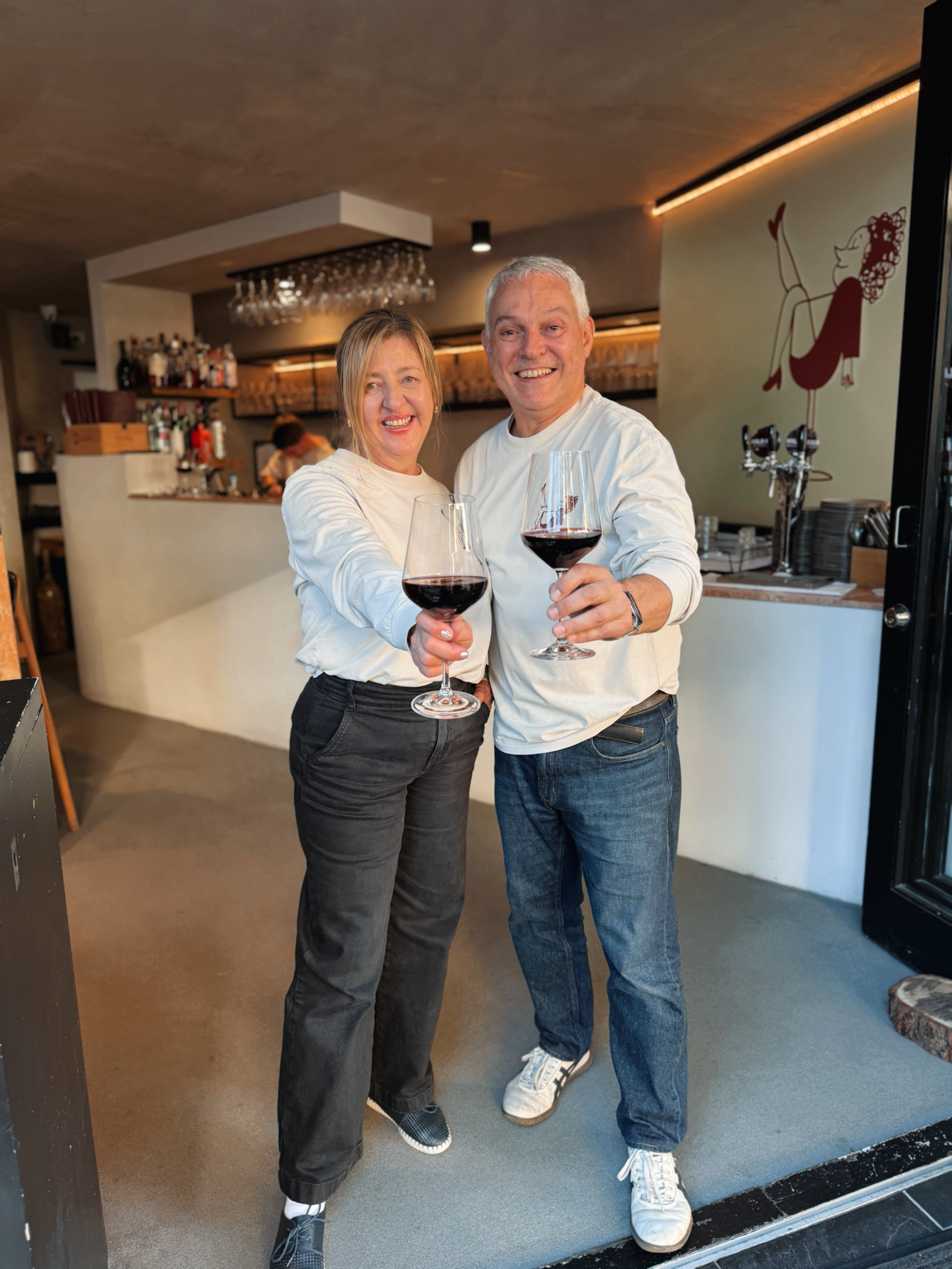 Silvana Calil and Manolo Lopez Wild Legs Wine Room Image by Lexie Mamo.png